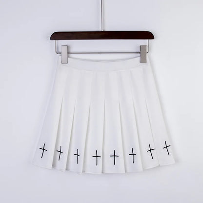 Urban Sweet: Elastic Waist Cross Skirt