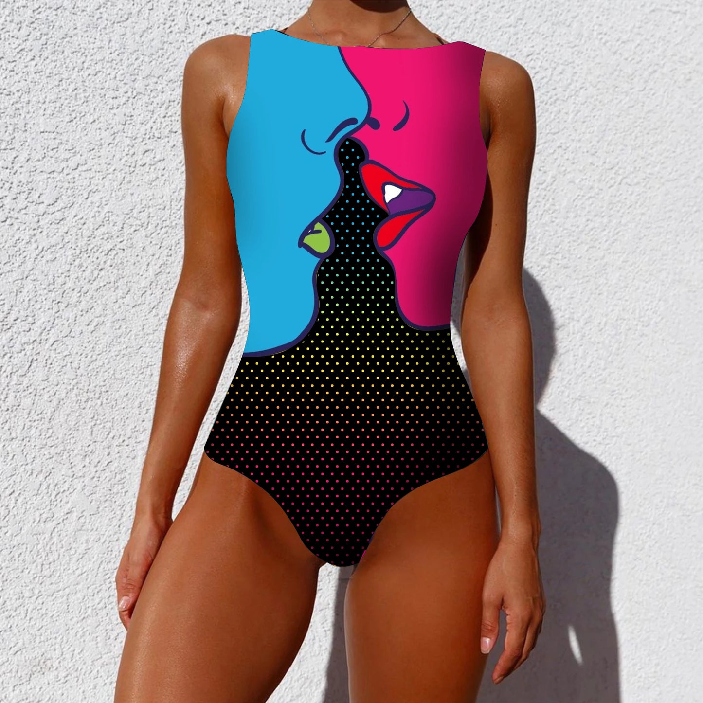 Classic Printed One-piece Suit Beach Wear For Female 2025 style for beach and swimming pool