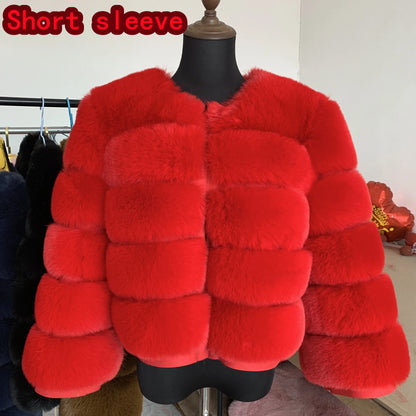 Winter Glam: High Quality Fur Jacket