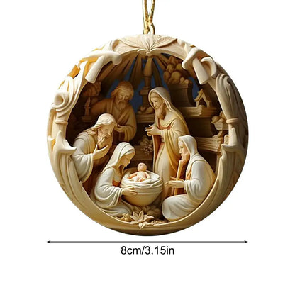 Holy Night 2025: Acrylic Jesus Nativity Ornament