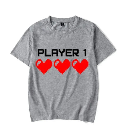 Couple T Shirt Funny Matching Lovers T- Shirt Women Man Summer Couples Streetwear