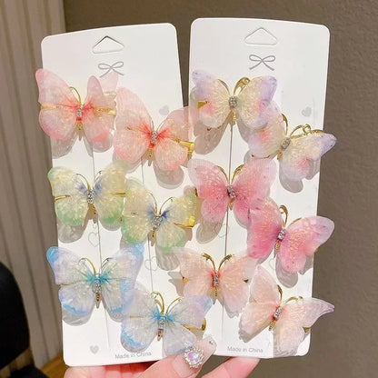 Colorful Butterfly Hairpins for Mom & Girl - 2/6pcs