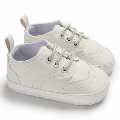 boy and girl Spring Shoe Newborn Walking Shoe White Soft-soled Sneaker 0-18 months (Non-Slipper)