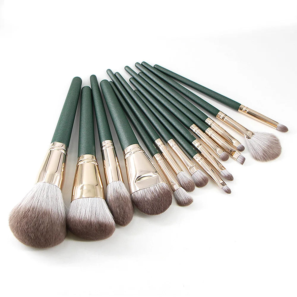 Soft Fluffy Makeup Brush Set - 14pcs