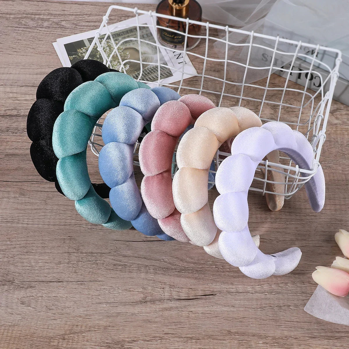 Sponge Headbands for Women Girls Puffy Hair Band Makeup