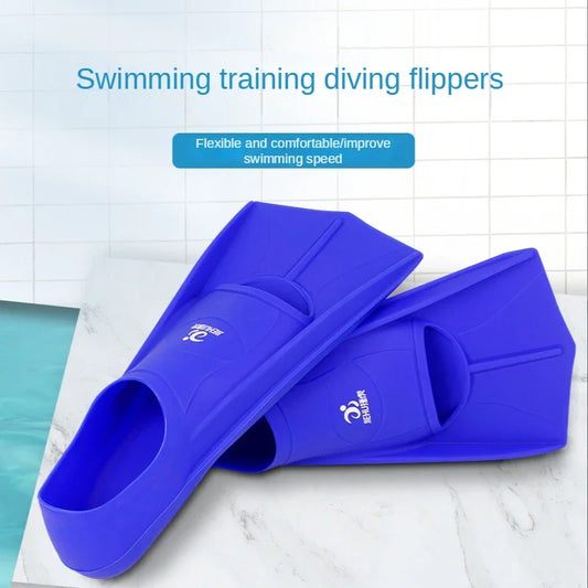 Silicone Fins Kids & Adult Training Short Fins