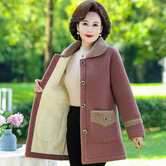 Autumn Winter Women Jacket Warm Coat Ladies Lamb Female Jacket