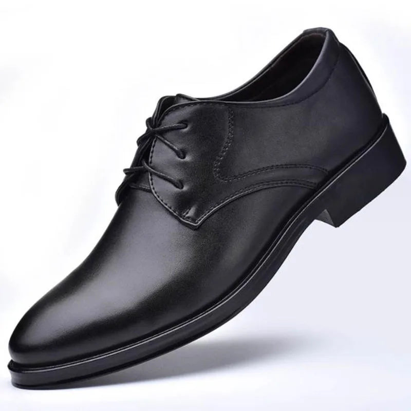 Men's Shoes Black & Braun Leather Formal Shoes for Men Oxfords Wedding Party & Office