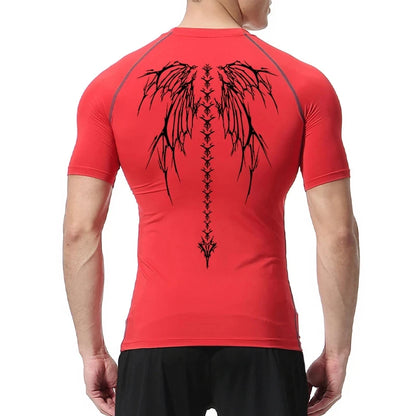 Men's Graphic Compression T-Shirts: Quick-Drying Sportswear