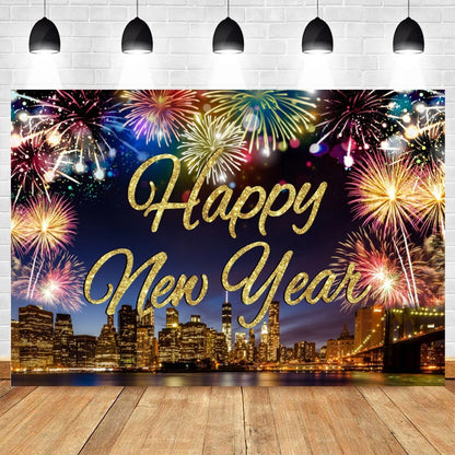 Happy New Year 2025 Backdrop