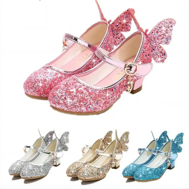 Glittery Shoes for Girls' Dance Parties: A Fashionable Choice for Young Dancers