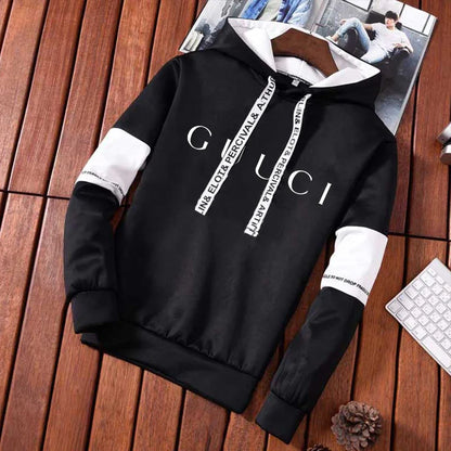 Trendy Men Tracksuit Casual Hooded Sweatshirt Jogging Sport Street Daily Clothing Printing Versatile Tops Pants Suit S-3XL