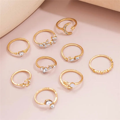 Modyle Boho Gold Color Heart Women Rings