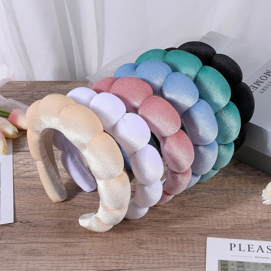 Sponge Headbands for Women Girls Puffy Hair Band Makeup