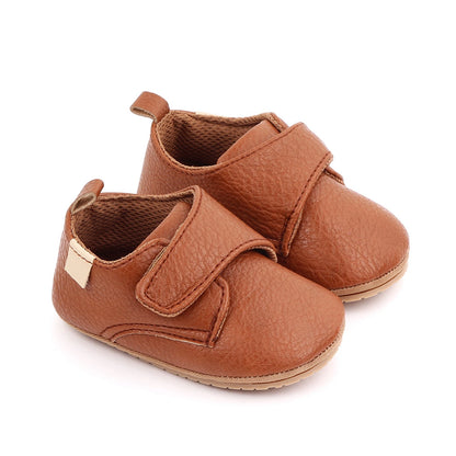 cute Newborn 0-18Months  Baby Boy & Girl Shoes Casual Pu Leather  First Walkers Non-Slip  baby Shoes