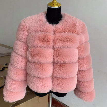 Winter Glam: High Quality Fur Jacket