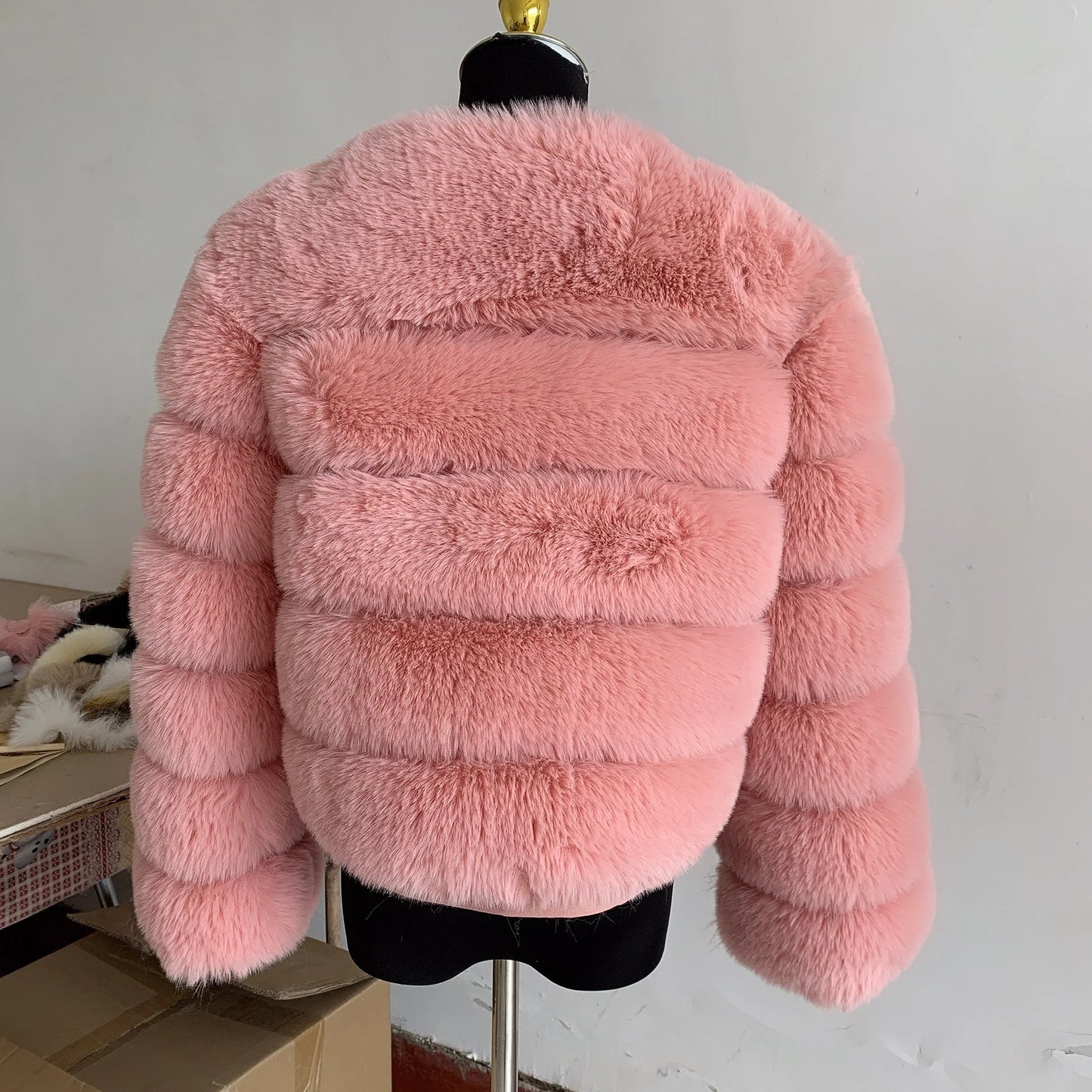 Winter Glam: High Quality Fur Jacket