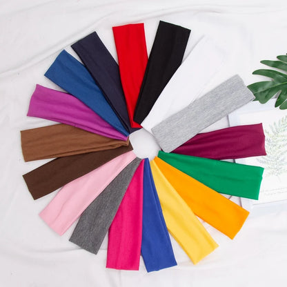 Elastic Cotton HairBand Fashion Headbands for Women Men