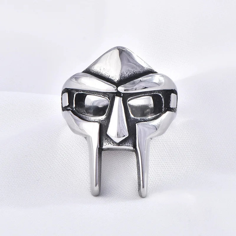 Retro Pharaoh Mask Adjustable Men's Joint Ring Gladiator Punk Egyptian Pharaoh Men's Open Ring