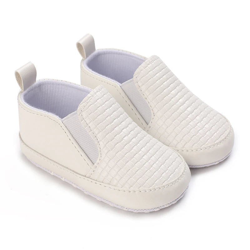 boy and girl Spring Shoe Newborn Walking Shoe White Soft-soled Sneaker 0-18 months (Non-Slipper)