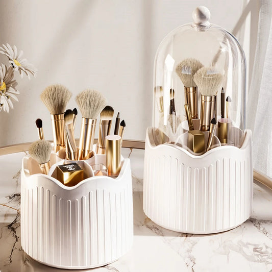 Vanity Spin: 360° Rotating Cosmetics Organizer