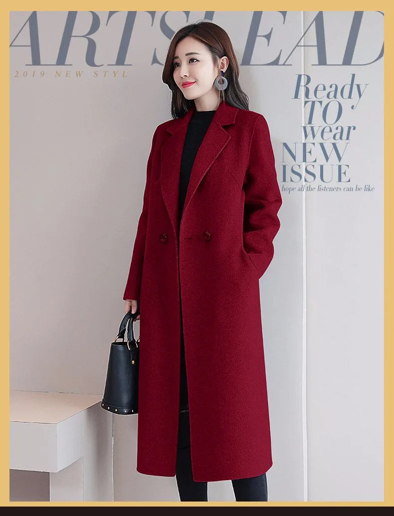 Stylish Medium Wool Coat for Luxe Comfort