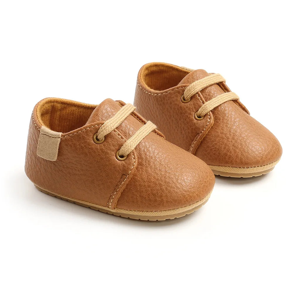 Baby Sports Boot Retro PU Leather First Walkers Moccasins