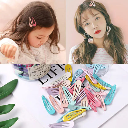 Colorful Hair Clips Set - 10-40pcs