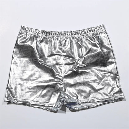 Sparkle Stride: Femme Workout Shorts