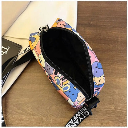 Fashion Large Capacity Shoulder Bags Oxford Cute Cartoon Rabbit Crossbody Bags