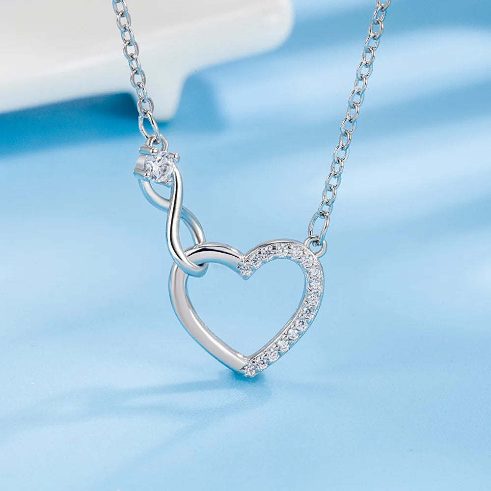 Love Lustre: Sterling Silver Heart Necklace