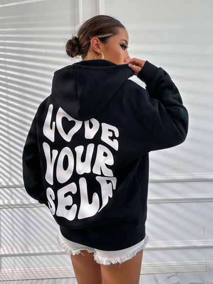 Trendy Bliss: Love Yourself Hoodie