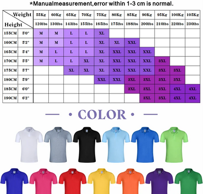 family Summer Solid Color Lapel Short-sleeved Casual Daily Outdoor Polo Shirt Fashion Button Top 13 colors