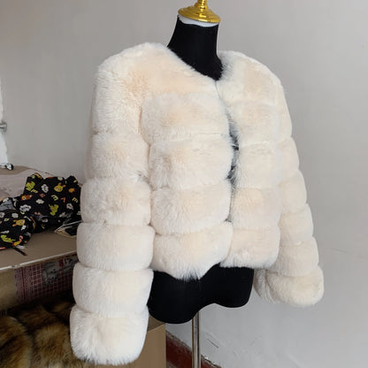 Winter Glam: High Quality Fur Jacket