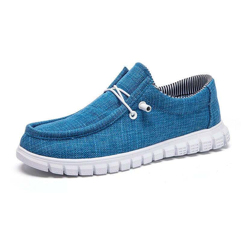 Summer Canvas Shoes for Man‘s Women Classic Loafers Breathable and Comfortable Slip-On Walking Sneakers Unisex Boat shoes