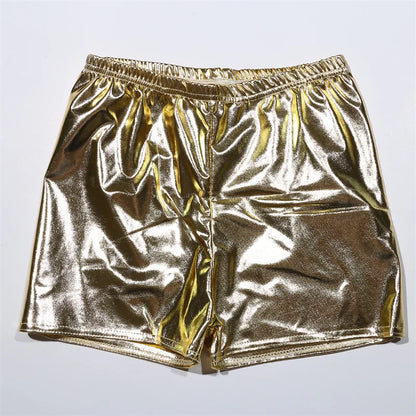 Sparkle Stride: Femme Workout Shorts