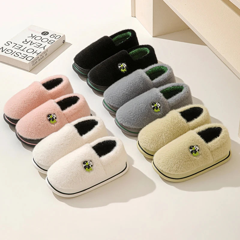 Men and women Warm  Winter Cotton Slippers Light Cute Panda