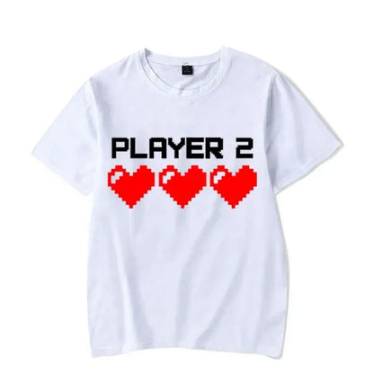 Couple T Shirt Funny Matching Lovers T- Shirt Women Man Summer Couples Streetwear