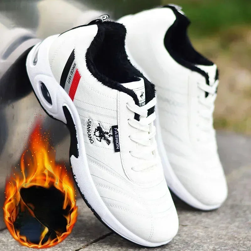 PU Leather Men Sneakers Breathable Men Casual Shoes