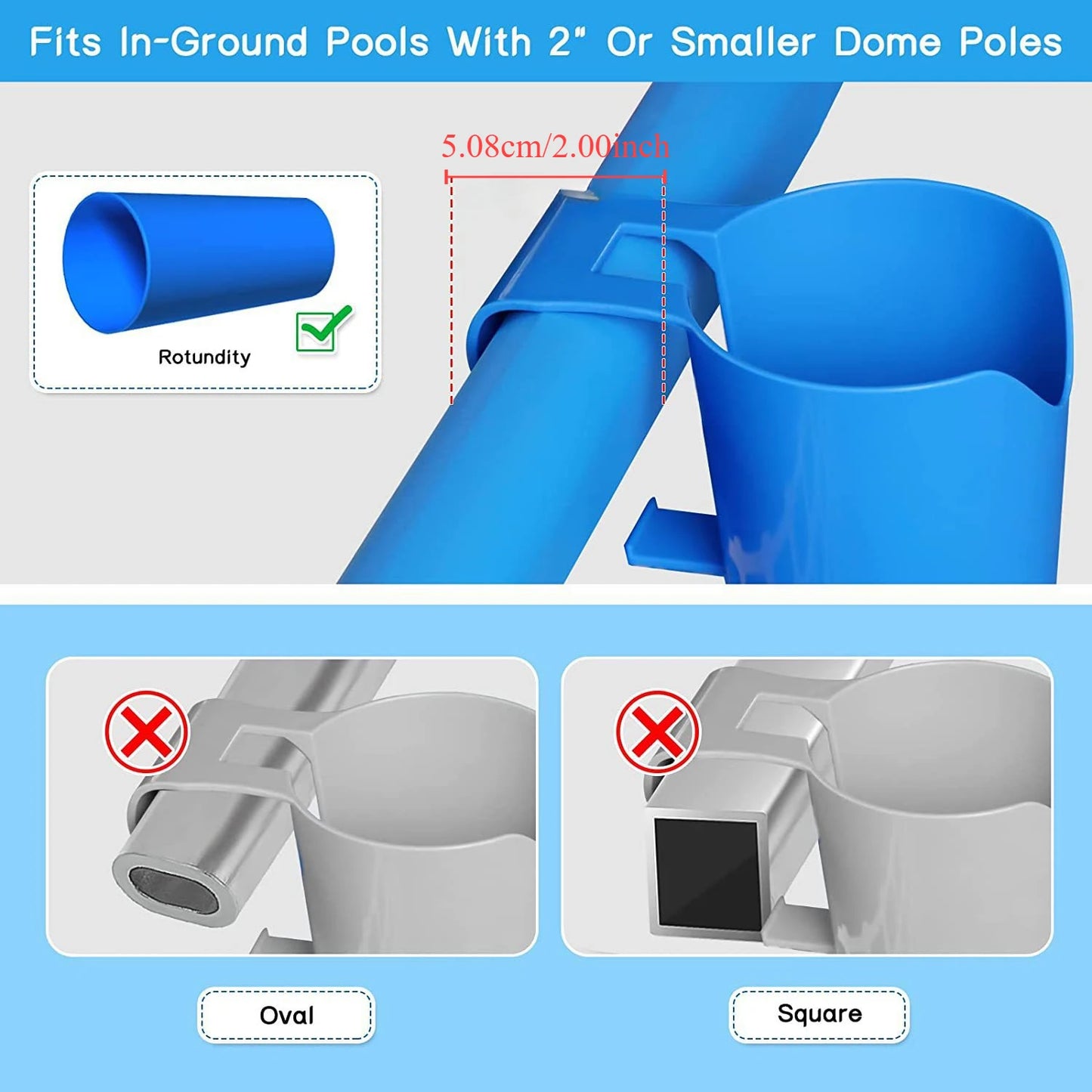 Swimming pool cup holder storage rack Swimming pool beverage beer cup holder