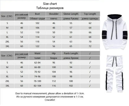 Mens 2025 Casual Hooded Sweatshirt Jogging Clothing High Quality Simplicity Versatile Printing Tops Pants Suit