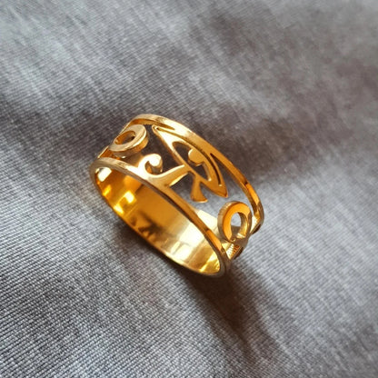 Egyptian Symbol Couple Rings