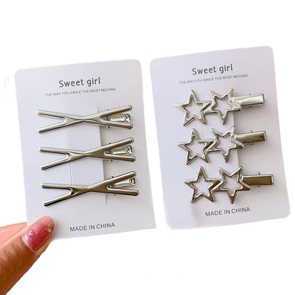 Twinkle Tresses: Silver Hair Pins