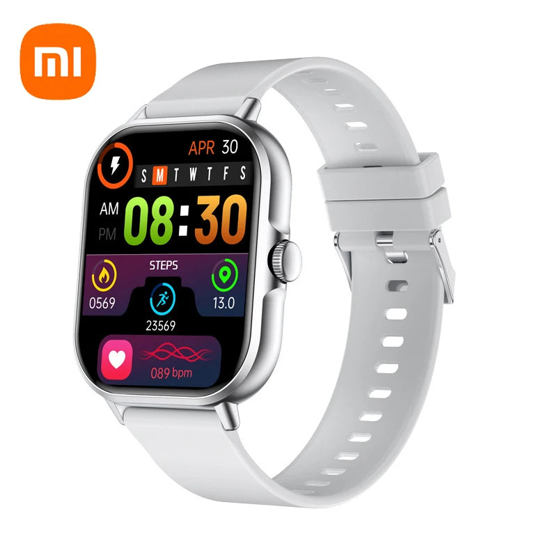 new release Xiaomi Smart Watch 2025 Android. Bluetooth Call Smartwatch Touch Dial Music Fitness Tracker Sports Watches + Earphone