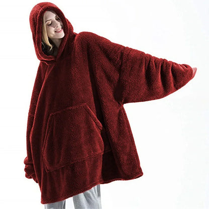 Women's Double-Faced Fleece Hoodie for Winter 2025