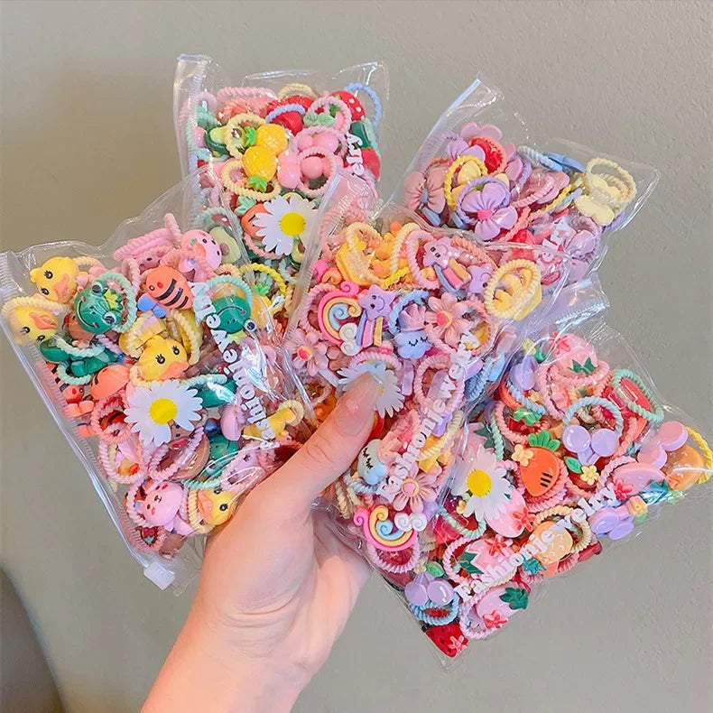 Lovely Children's Cartoon Fruit Hair Clips - 20/10pcs