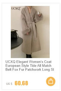 Luxe Office Lady Long Woolen Coat with Fur Trim 2025