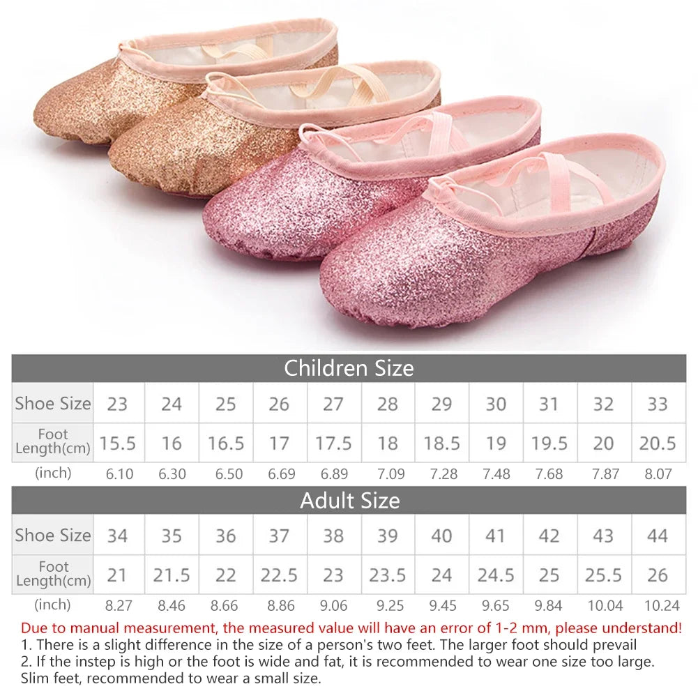 Girls Children Women New Ballet Dance Shoes Yoga Gym