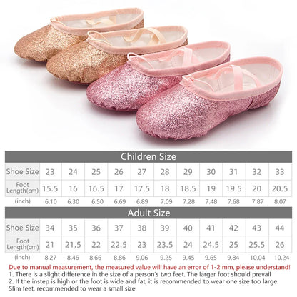 Girls Children Women New Ballet Dance Shoes Yoga Gym