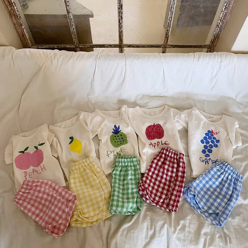 Baby Pajamas Sets Cotton girl 0-1 year